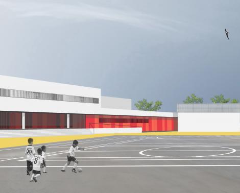 Imagen del proyecto de nuevo CEIP para Almerimar Este, El Ejido (Almería)