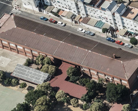 Cubierta del CEIP Pablo Ruiz Picasso de Sevilla