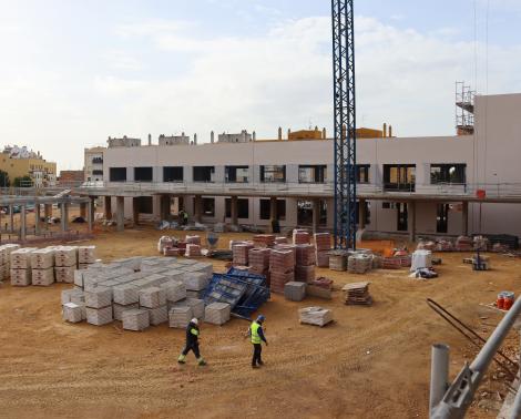 Obras de construcción del nuevo IES de Alcalá de Guadaíra