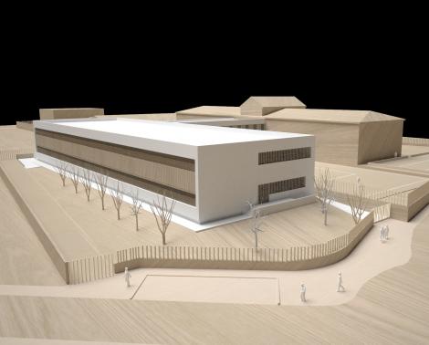 Maqueta de la ampliación del IES Lauretum de Espartinas (Sevilla)