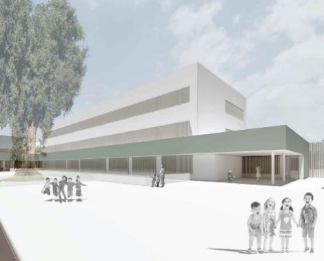 Imagen del anteproyecto del nuevo CEIP en los Jardines del Valle
