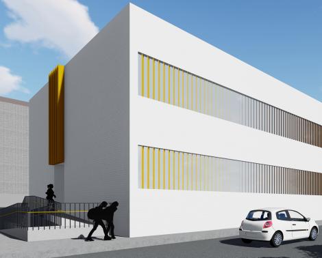 Imagen del proyecto del nuevo edificio del IES Los Cerros de Úbeda (Jaén)