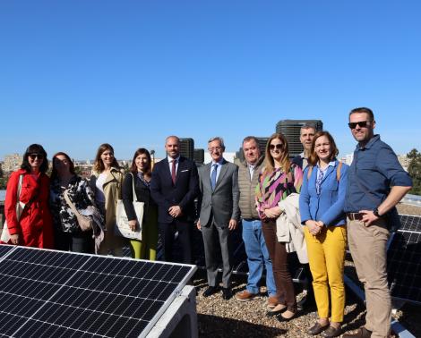 Visita de la delegación de Croacia a las instalaciones del IES Polígono Sur