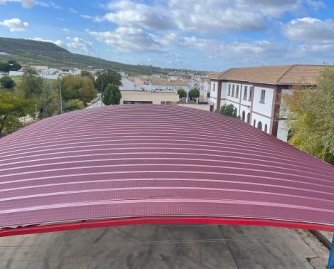 Nueva pista cubierta en el CEIP Poeta Molleja de Villa del Río (Córdoba).