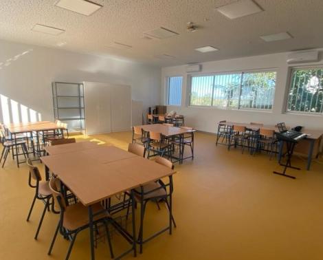 Aula de ESO en el nuevo IES de Castilleja de Guzmán