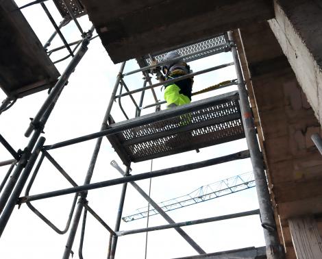 Obras en un centro educativo