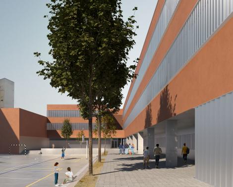 Imagen del proyecto de construcción del nuevo IES de Las Marinas