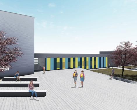 Imagen del proyecto del nuevo IES de Dos Hermanas (Sevilla).