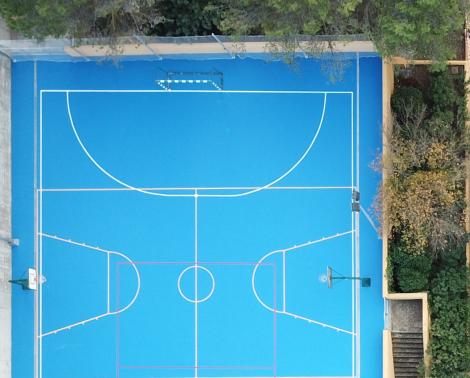 Vista aérea del CEIP Sierra de Cádiz de Algar