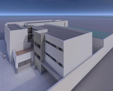 Imagen del proyecto de ampliación del IES Santa Teresa de Jaén
