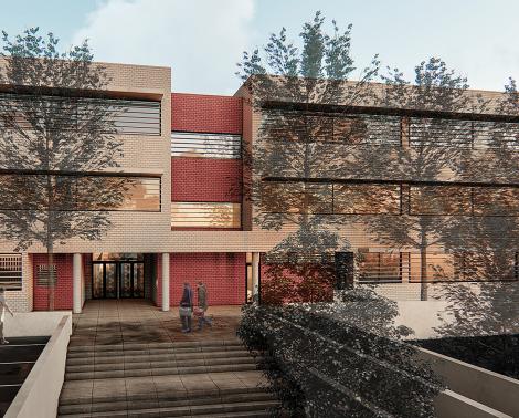 Imagen del proyecto para el nuevo IES de La Cala del Moral
