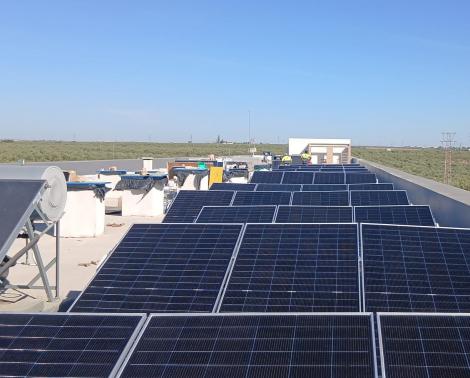 Obras de instalación en IES Almensilla